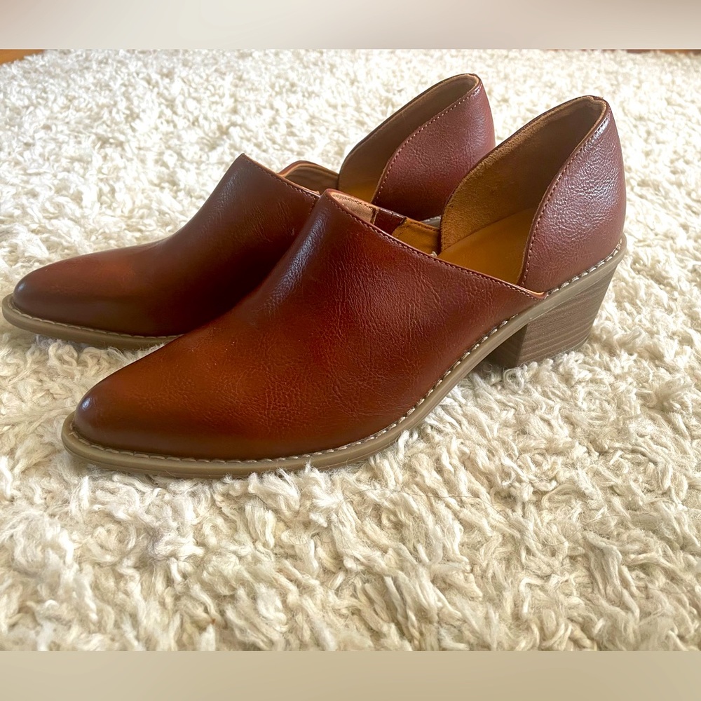 Tan leather shoes from Target